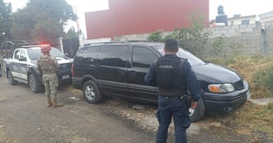 La SSC de Cuautlancingo asegura dos vehículos con reporte de robo