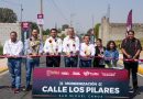 Inaugura Pepe Chedraui modernización de la calle Los Pilares en San Miguel Canoa