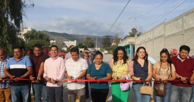 Entrega Mateo Hernández obra en Santiago Alseseca