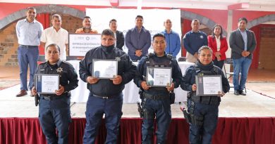 Anuncia Omar Muñoz seguro de vida para elementos de la SSCyPC de Cuautlancingo
