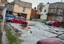 Tromba con granizo tiñen de blanco Puebla y Cuautlancingo