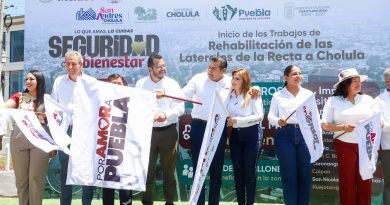 Gobierno de Armenta impulsa seguridad y bienestar con rehabilitación de laterales en Recta a Cholula