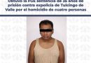 Sentencian a 35 años de prisión a expolicía de Tulcingo de Valle por el homicidio de cuatro personas