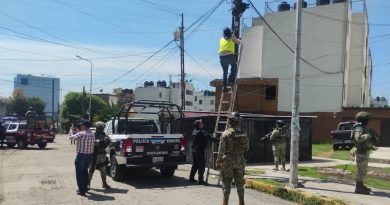 MARINA, SEDENA, Policía Estatal y Municipal desarticulan equipos de video vigilancia no autorizados en Cuautlancingo