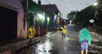 Tromba provoca caos en Atlixco: árboles caídos e inundaciones