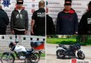 En Huejotzingo, aseguran tres motos robadas y detienen a cinco personas