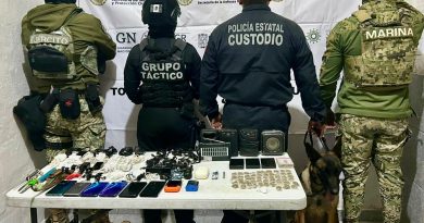 Marihuana y celulares, decomisan en penal de Huejotzingo