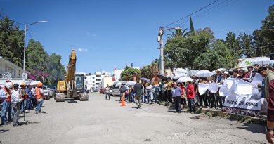 Omar Muñoz continúa dignificando las vialidades de Cuautlancingo