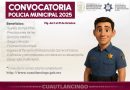Cuautlancingo lanza convocatoria para el reclutamiento de personal de seguridad pública