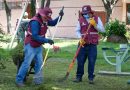 Supervisa Pepe Chedraui mantenimiento del parque Las Palmas en Puebla