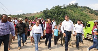 Presidenta Sheinbaum supervisa trabajos en Pantepec