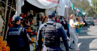 Despliegan operativo con más de mil 250 policías y helicóptero por día de muertos