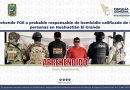 Aprehende FGE a probable responsable de homicidio calificado de seis personas en Huehuetlán El Grande
