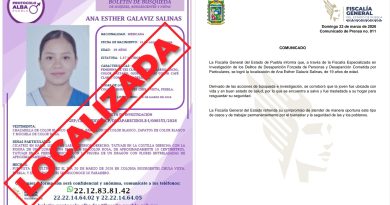 Localizan con vida a Ana Esther Galaviz Salinas en Puebla