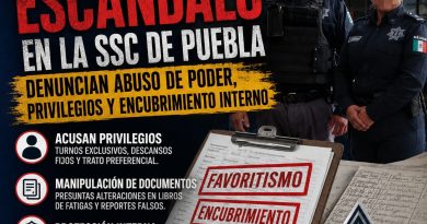 Denuncian presunto abuso de poder en la Secretaría de Seguridad Ciudadana de Puebla