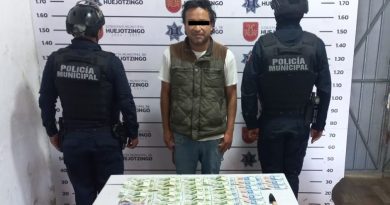 Policías municipales de Huejotzingo frustran intento de robo en hotel y recuperan dinero en efectivo