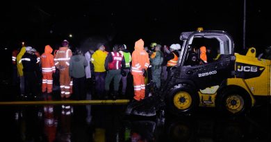 Avanza atención a zonas afectadas por lluvia en la capital