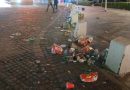 Dejan montones de basura en la Juárez por festejos del triunfo de la Selección Mexicana