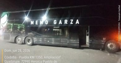Disparan contra autobús de Memo Garza en la Puebla-Orizaba