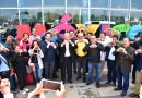 Llegan a Puebla los primeros pasajeros del vuelo directo desde Newark