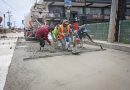 Supervisa Omar Muñoz avances de la pavimentación de la calle Tlaxcala